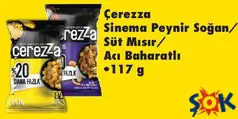 ÇEREZZA SİNEMA PEYNİR SOĞAN/SÜT MISIR/ACI BAHARATLI 117 G